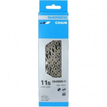 Цепь SHIMANO E8000, 11 скоростей, 138 звеньев, с замком цепи