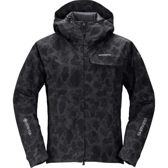 Куртка утеплённая SHIMANO RB-01JS GORE-TEX чёрный камуфляж L 59YRB01JS68 Куртка утеплённая SHIMANO RB-01JS GORE-TEX чёрный камуфляж L 59YRB01JS68