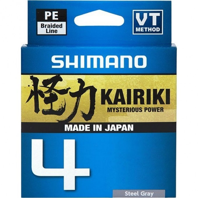 Леска плетёная SHIMANO KAIRIKI 4 PE 150 м серая 0.315 мм 29.9 кг LDM54TE5031515S Леска плетёная SHIMANO KAIRIKI 4 PE 150 м серая 0.315 мм 29.9 кг LDM54TE5031515S