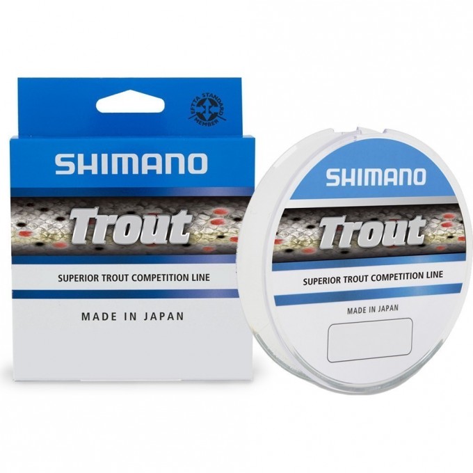 Леска SHIMANO TROUT 150м прозрачная 0,185мм 3,50кг TRO15018 Леска SHIMANO TROUT 150м прозрачная 0,185мм 3,50кг TRO15018