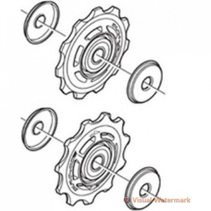 Ролики SHIMANO 11 скоростей, верхний+нижний, к RD-M5100 Y3HL98010 Ролики SHIMANO 11 скоростей, верхний+нижний, к RD-M5100 Y3HL98010