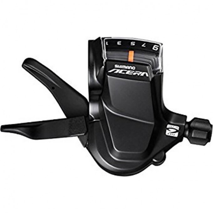 Шифтер SHIMANO ACERA, M3000, правый, 9 скоростей, трос 2050 мм ESLM3000RA Шифтер SHIMANO ACERA, M3000, правый, 9 скоростей, трос 2050 мм ESLM3000RA