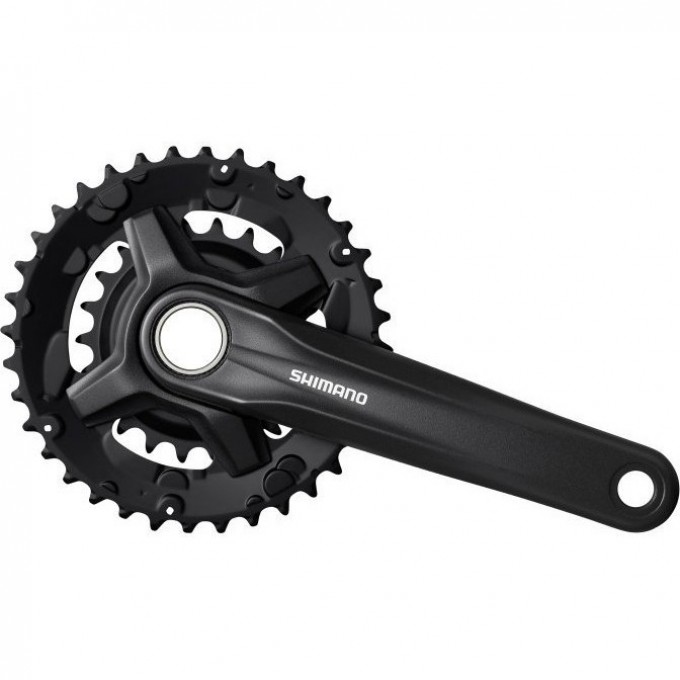 Система SHIMANO MT210-B, 175мм, 36/22T, интегрированный вал, с защитой, черный CL+3мм, для 9 скоростей EFCMT210BEX62L