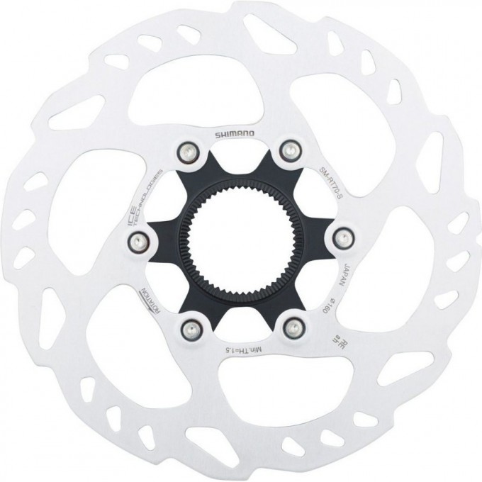 Тормозной диск SHIMANO SLX, RT70, 160 мм, CENTER LOCK ISMRT70S Тормозной диск SHIMANO SLX, RT70, 160 мм, CENTER LOCK ISMRT70S