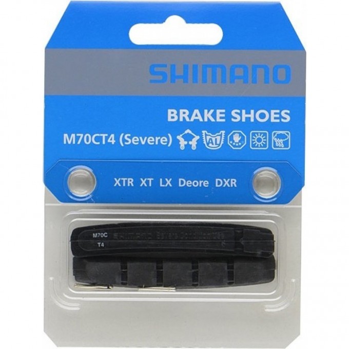 Тормозные колодки SHIMANO для v-brake, M70CT4, картридж Y8A298060 Тормозные колодки SHIMANO для v-brake, M70CT4, картридж Y8A298060