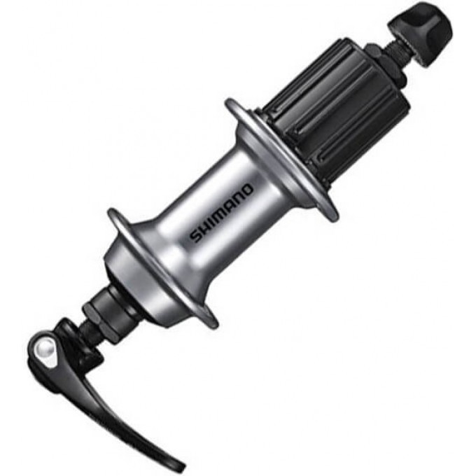 Втулка задняя SHIMANO, RS300, 32 отверстия, 8/9/10 скоростей, QR 163мм, OLD 130мм, серебристый EFHRS300BYAS Втулка задняя SHIMANO, RS300, 32 отверстия, 8/9/10 скоростей, QR 163мм, OLD 130мм, серебристый EFHRS300BYAS