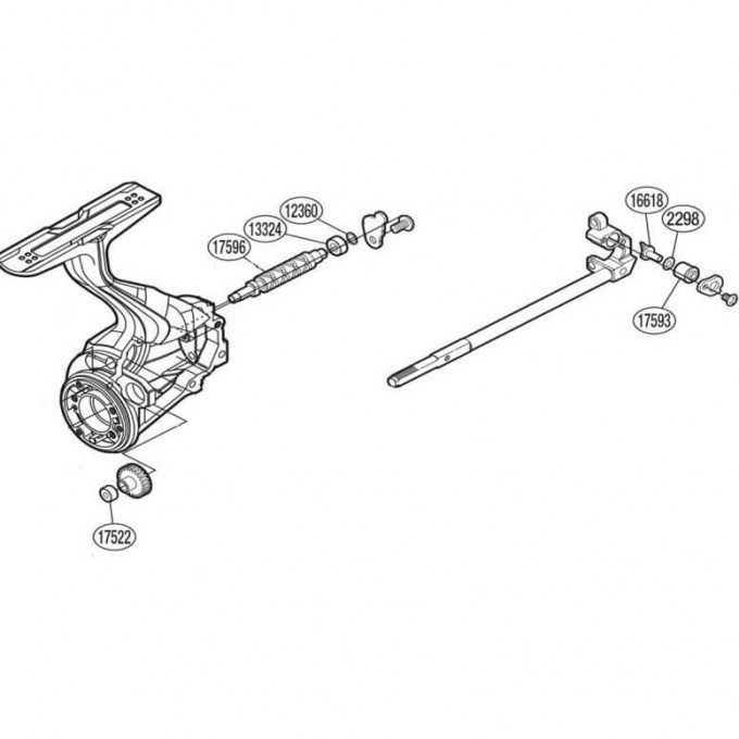 Запчасть для катушки SHIMANO OSCILLATION SET набор для бесконечного винта PK0352 Запчасть для катушки SHIMANO OSCILLATION SET набор для бесконечного винта PK0352